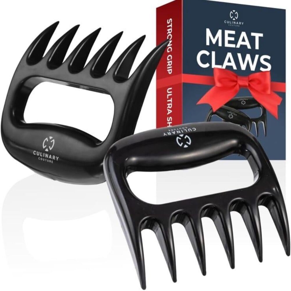Culinary Couture Black Meat Shredder Claws - Bear Claws for Shredding Meat